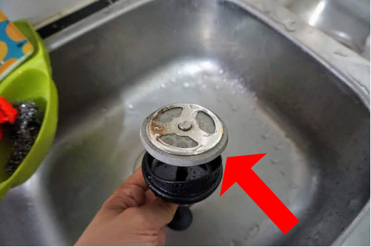 水洗い後もコーヒーオイルが残っている図