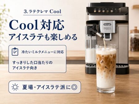 氷入りグラスにアイスラテが注がれている写真風画像