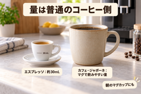 カフェ・ジャポーネと普通のコーヒーの違い早見表