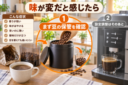 こんな症状が出たら、設定より先に保管を見直す