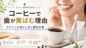 なぜコーヒーで歯が汚れてしまうの？～3つのステイン対策とおすすめ