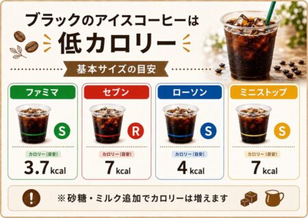 アイスコーヒーのカロリーはどのくらい？